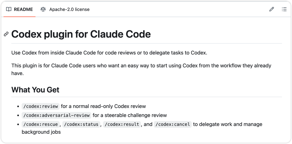 2026年OpenAI给Claude Code做了个插件，竞品破壁时代来了