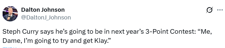 庫里宣布百分百參加明年三分賽！衝擊個人第三冠：把利拉德克萊也叫上 - 