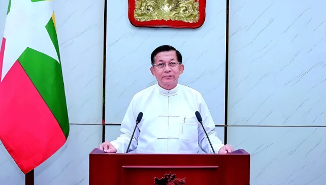缅甸总统敏昂莱抵达北京