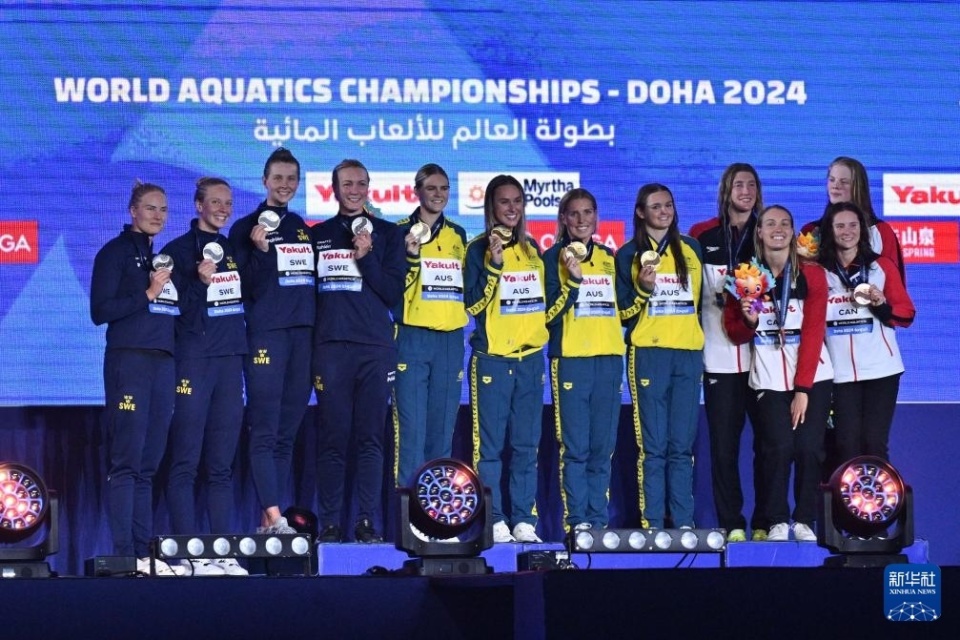 游泳世锦赛游泳女子4x100米混合泳接力决赛赛况