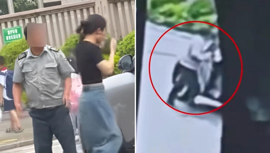 媒体：掌掴停车女子保安已停职