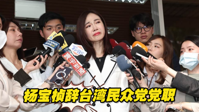 杨宝桢辞台湾民众党党职，蓝营向其招手，欢迎加入国民党再战_腾讯新闻