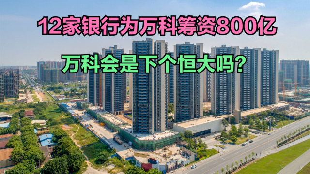 曝12家银行为万科筹资800亿，万科为何不能倒？看看最新房企销售业绩_腾讯新闻