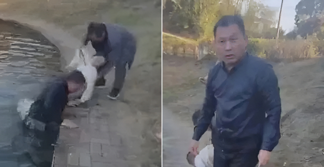 刷屏全网的黑衣男子找到了，为这位大学教授点赞！缩略图