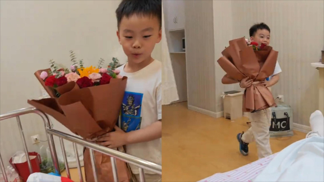 男孩第一次见刚出生的弟弟，一句话把妈妈整不会了：我去，这么丑啊_腾讯新闻