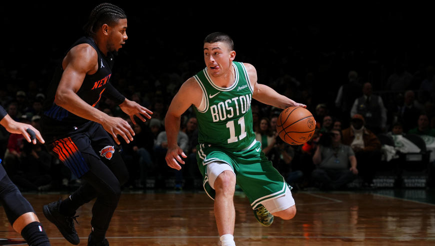 NBA常规赛：尼克斯vs凯尔特人布伦森率队冲5连胜