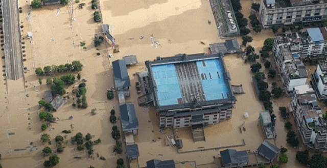 “村超”场地再次被淹 航拍贵州榕江最新现场_腾讯新闻