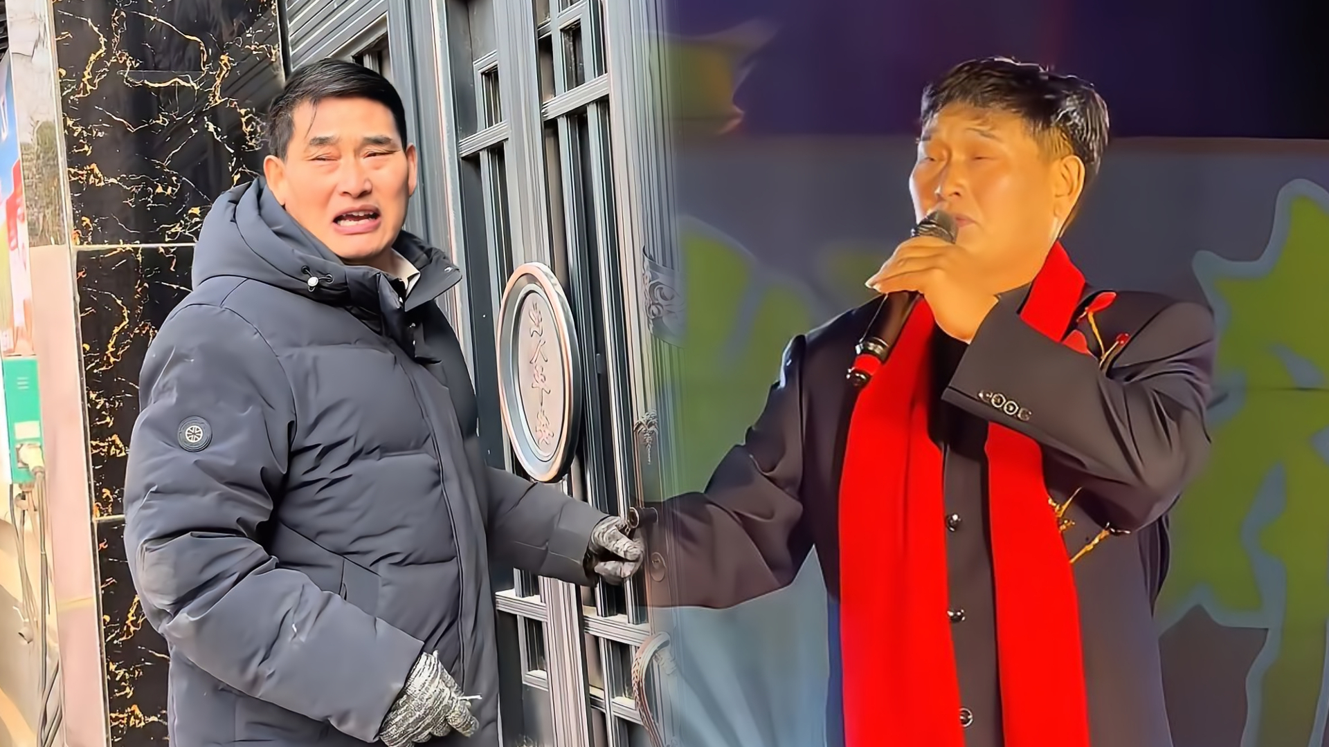 大衣哥朱之文开年商演排面拉满！十余安保贴身护驾，这才是真·顶流_腾讯新闻