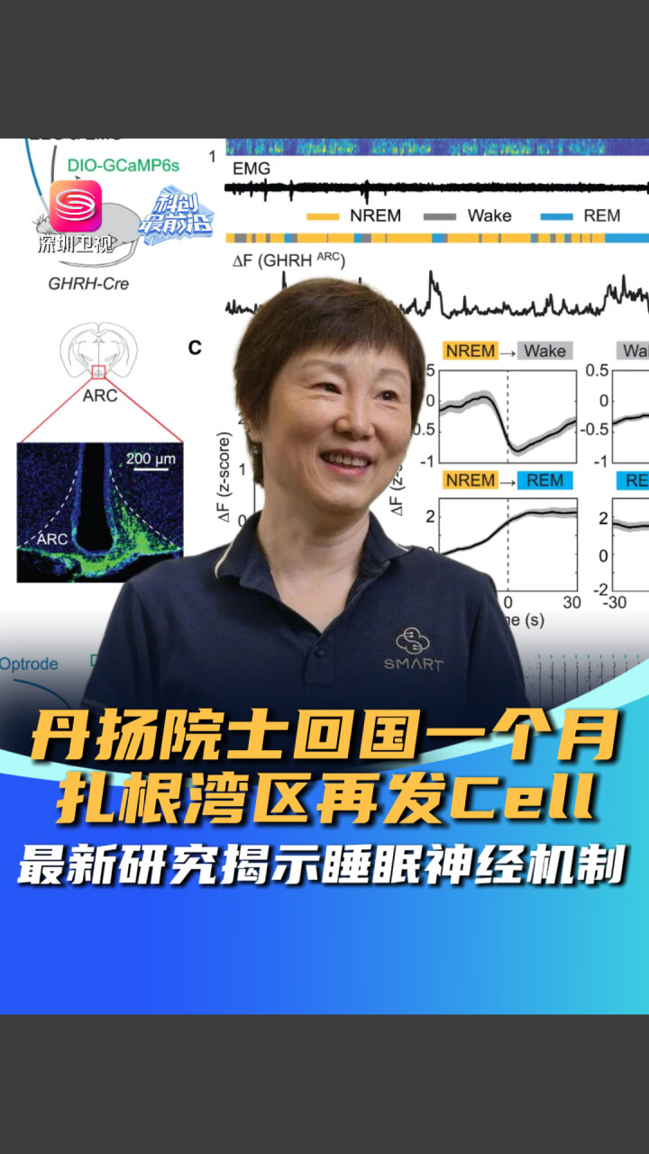 丹扬院士回国一个月 扎根湾区再发CELL研究 解析“睡得好 长得高”_腾讯新闻