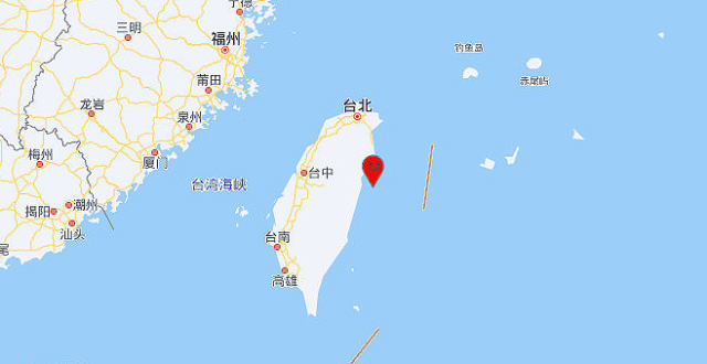 中国台湾花莲县海域发生4.1级地震 震源深度25公里缩略图