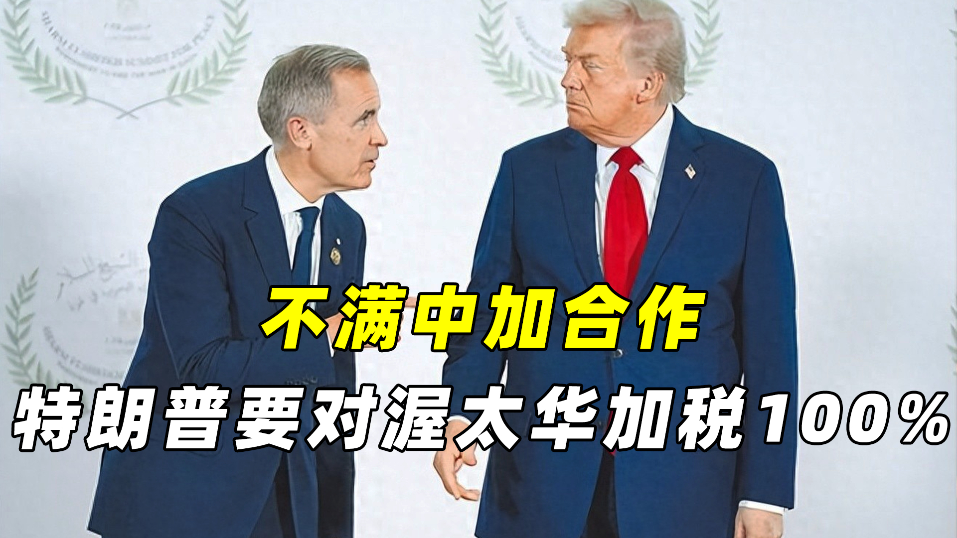 不满中加合作，特朗普要对渥太华加税100%_腾讯新闻