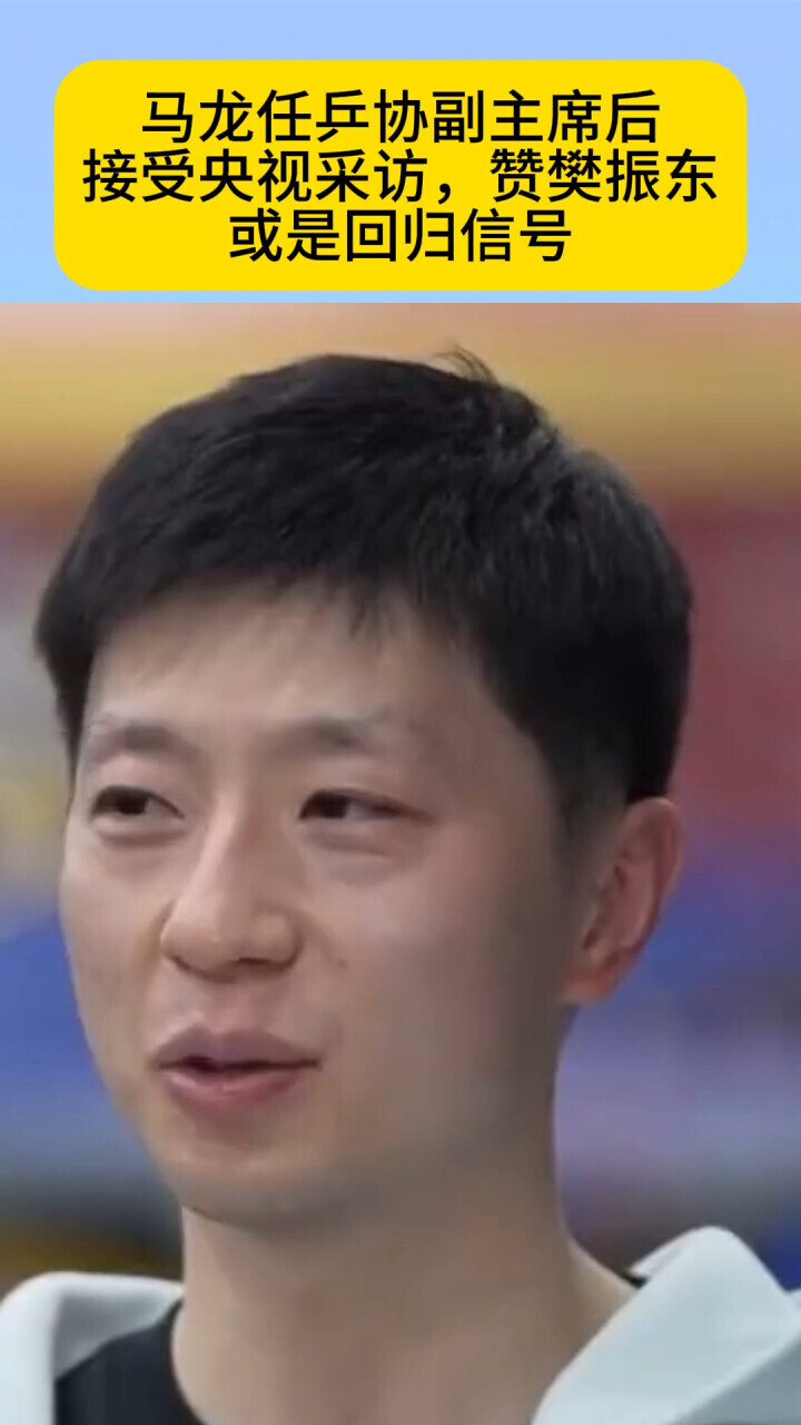 马龙任乒协副主席后，接受央视采访，赞樊振东是领军人，回归信号_腾讯新闻