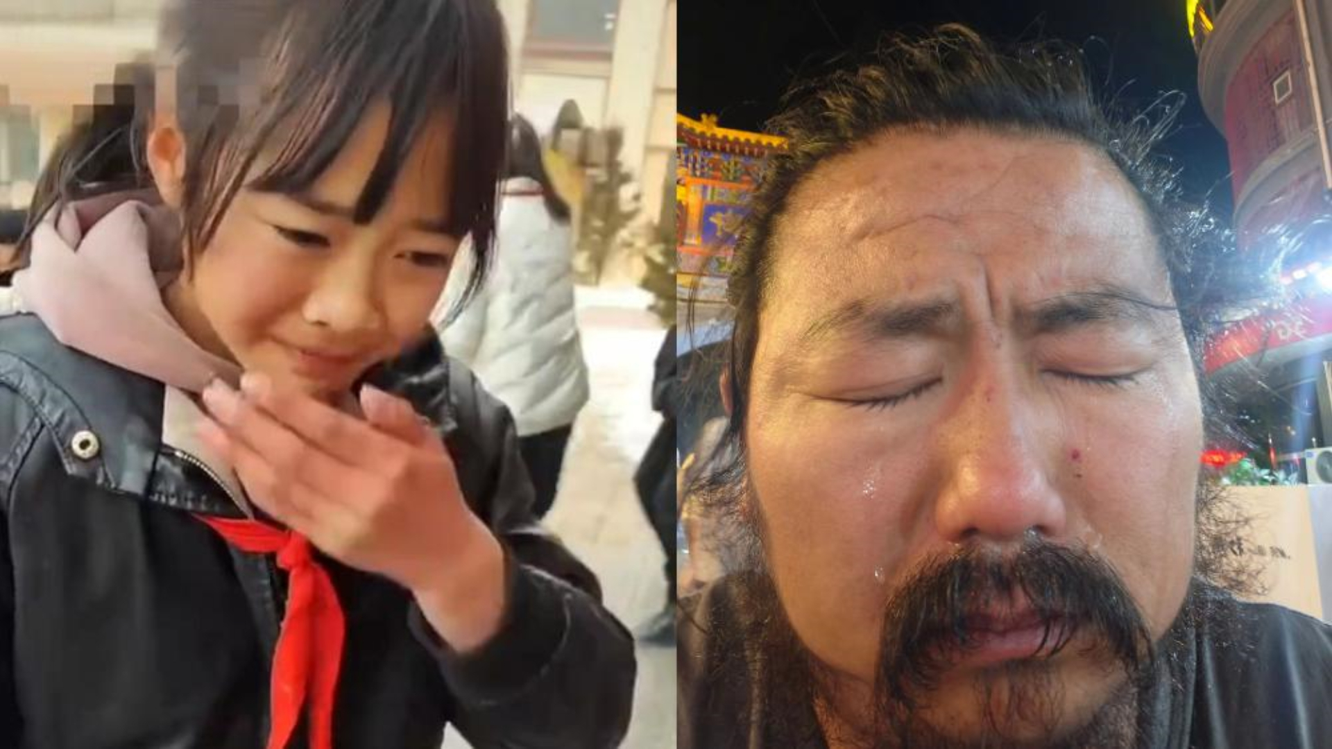 被拾荒者胡雷资助的小女孩走了，2人初见面的场景曾感动全网！胡雷得知消息后嚎啕大哭_腾讯新闻