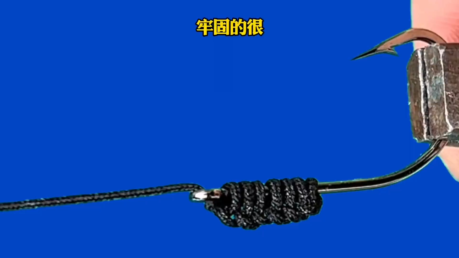 这就是钓大鱼的绑钩方法，越拉越紧_腾讯新闻
