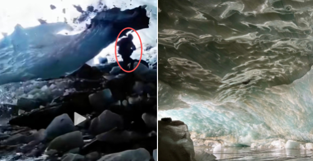 多名游客进入西藏则普冰川冰洞探险，一人遭掉落冰块砸中？公安部门正核实，乡政府：属未开发区域，禁止进入缩略图