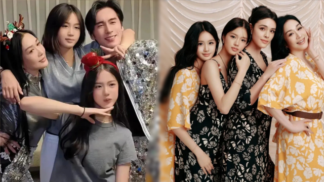 钟丽缇夫妇机场送女儿引热议，17岁张思捷素颜出镜像妈妈，张伦硕很上心_腾讯新闻