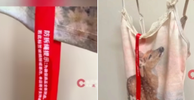 电商女装商家加装一次性防拆丝带，以应对“蹭穿退货”现象，部分丝带长度可达2.4米；消费者表示理解商家行为，但也要考虑用户的试穿体验缩略图