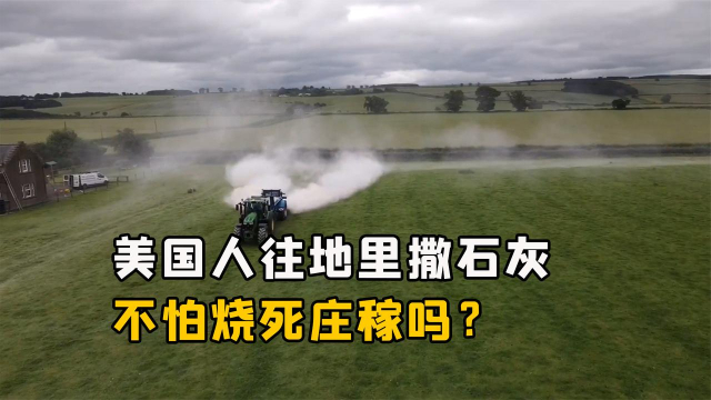 美国人往庄稼地撒石灰，不怕把庄稼烧死吗？_腾讯新闻