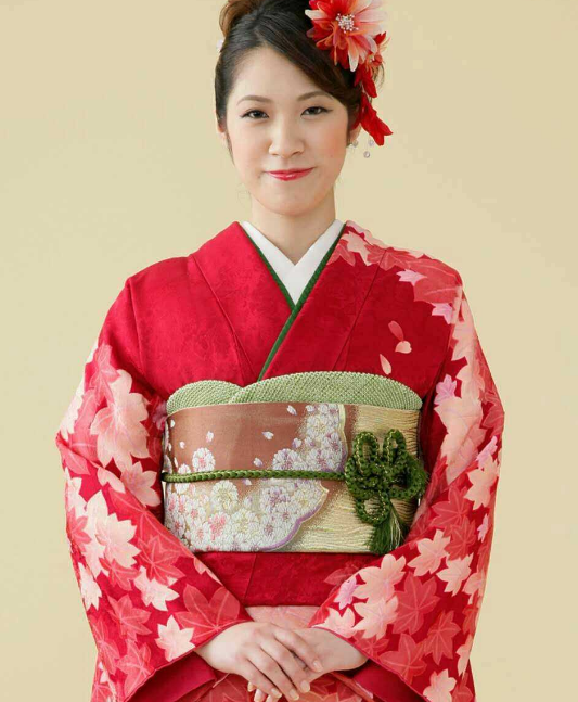 日本和服 日本女性与和服相伴 和服是日本的民族服饰