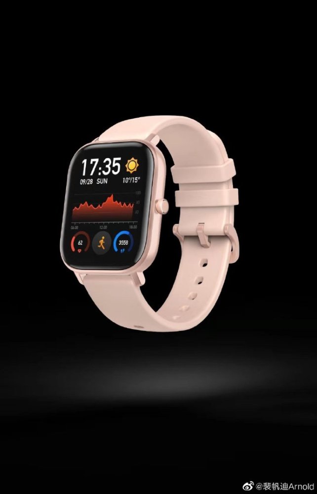 致敬apple watch?华米新款智能手表外观公布