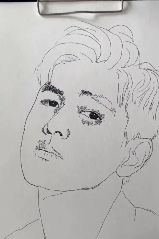 美术生写一万遍李现,开头以为瞎胡闹,看到结局:这是高手!厉害