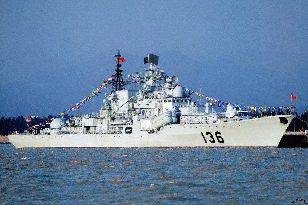 从2015年下半年开始改装,现代级136杭州舰