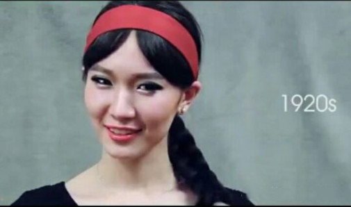 小姐姐展示蒙古100年发型变化 成功躲过杀马特 80年代最美