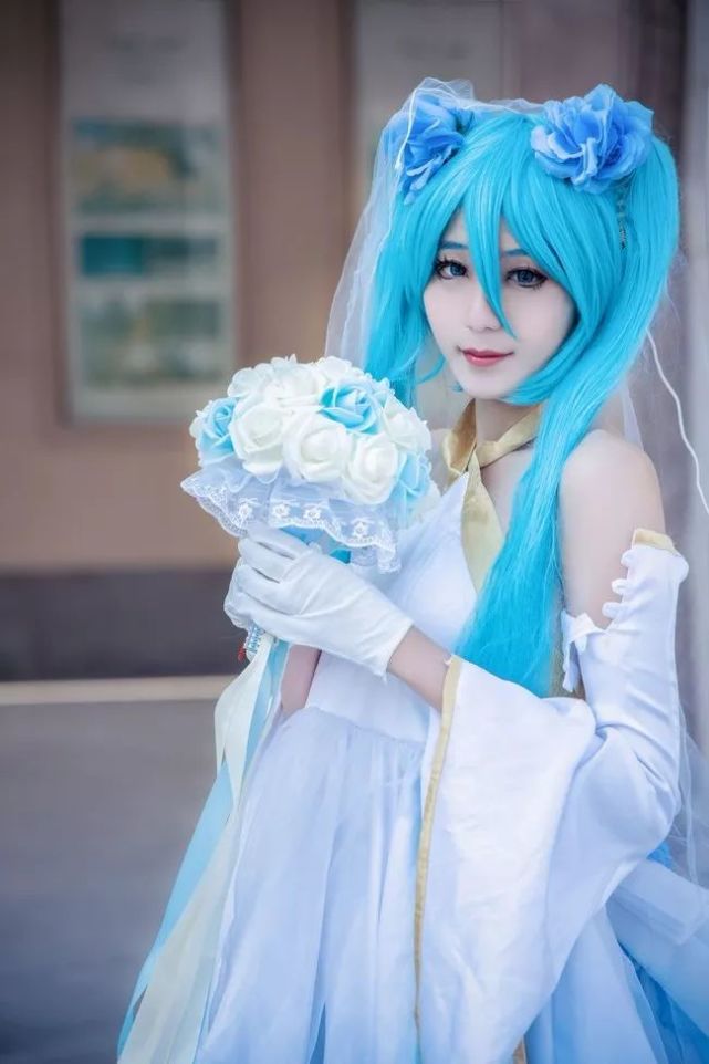 Cos美图 初音未来 魔王花嫁 蓝色大概是真爱吧 美图 蓝色 Cosplay 初音未来