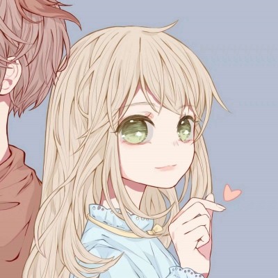 零零后·可爱·情侣头像,一左一右"动漫风",对象看到立马换上