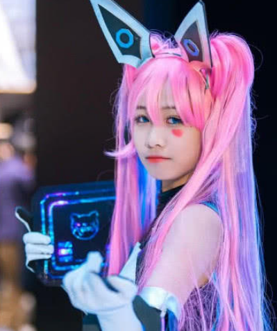 小学生cos安琪拉,看见阴阳液体袜那一刻,aw