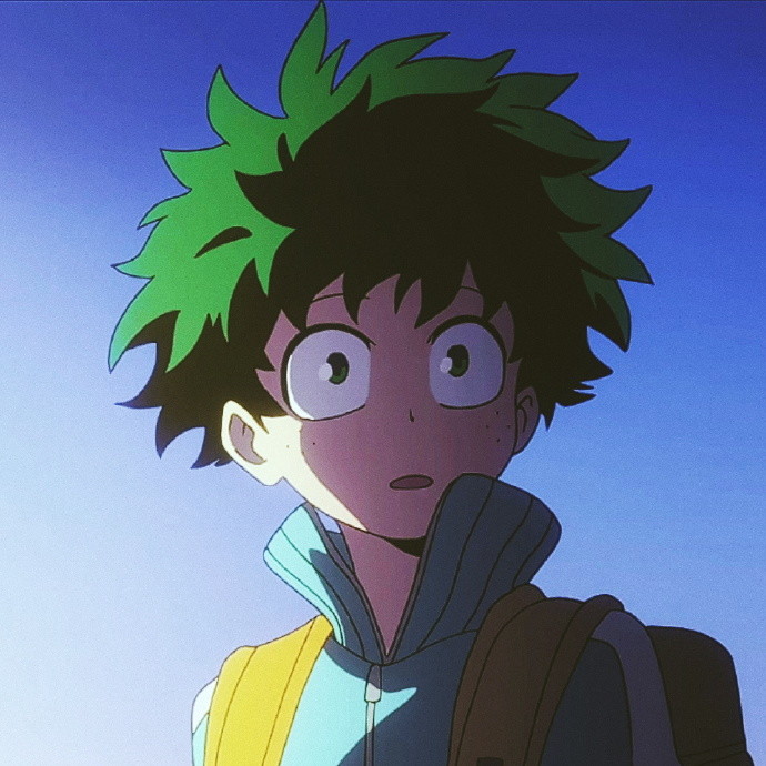 动漫图片绿衣服的绿谷出久