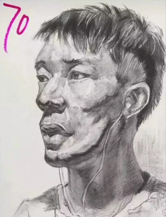 美术生高分卷vs低分卷,实力不分上下,网友:为何相差那么多?