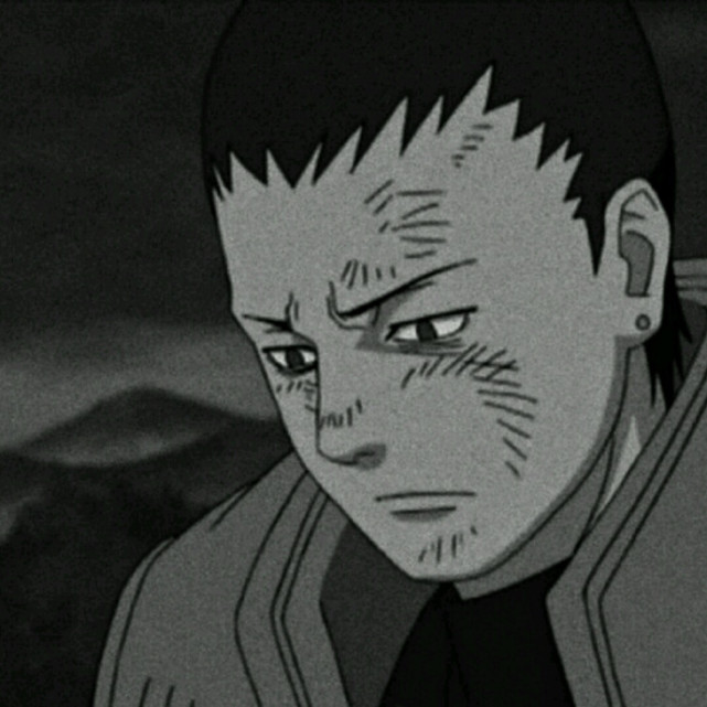 火影忍者动漫男头,坚毅的表情