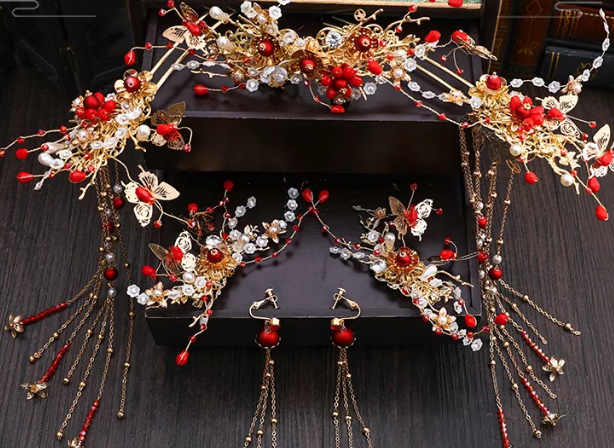 在古代出嫁,你会戴哪一款凤冠?测你前世是公主,夫人,还是皇后