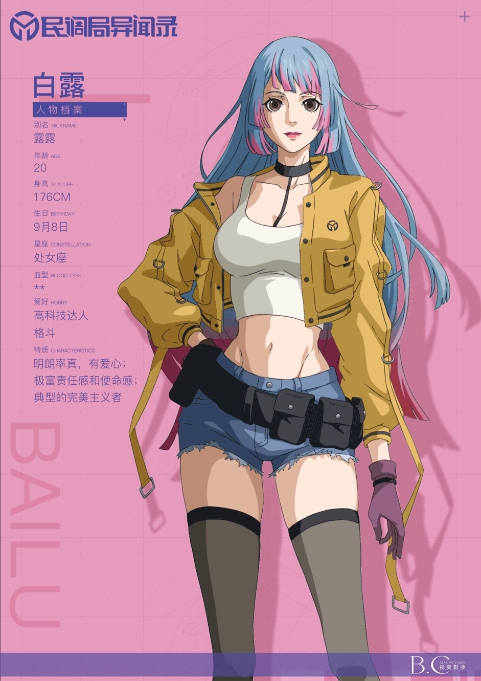 到8月17日,已经公开了4个角色,前3位分别是主人公沈辣,白发人吴仁荻