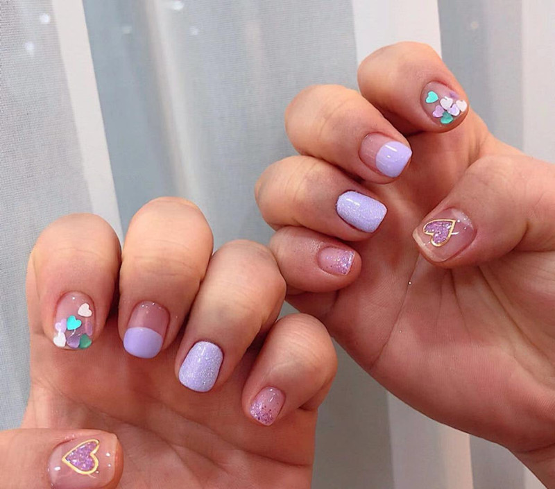 ins超火的"彩虹指甲油",清新甜美又洋气,自己在家就能美甲