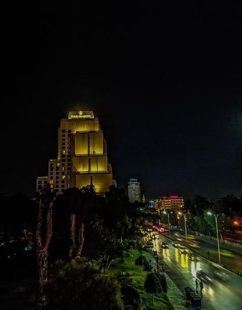 图:大马士革地标建筑夜景2018年,大马士革肃清了敌对力量,整个省区