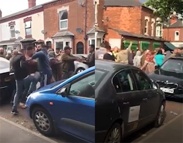 原来,这场野蛮的家族大乱斗是由两名女士的争吵引发的.