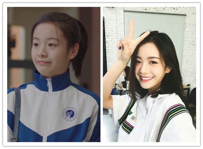剧中vs现实:黄芷陶还没王一笛漂亮,乔英子才是当之无愧的校花