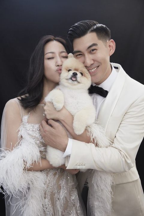 罗雯,毛加恩拍婚纱宠物也入镜超可爱!情侣拍婚纱自然美照不ng