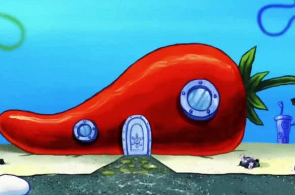 为什么海绵宝宝房子设定是菠萝屋?看看他以前的房子,细思极恐