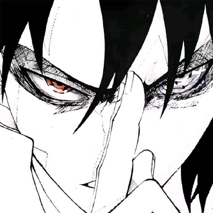 火影忍者黑白系头像