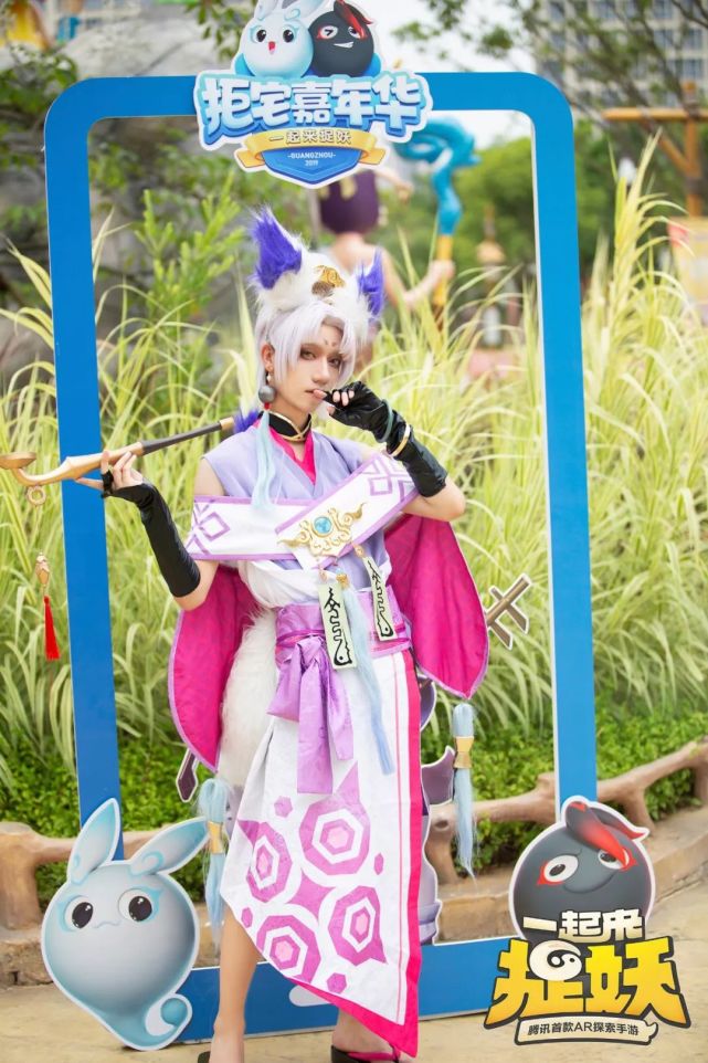 酒狐coser-小迪应龙coser-童童息忘川coser-绾绾木偶coser-猫猫子(左)