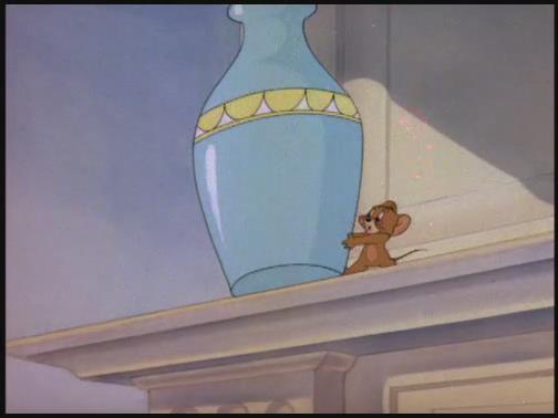 猫和老鼠汤姆被花瓶砸到头汤姆醒了主人怒了