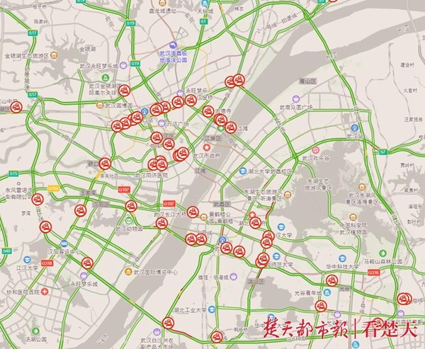 武汉拥堵指数略有上升 开学季迎来交通高峰(图4)