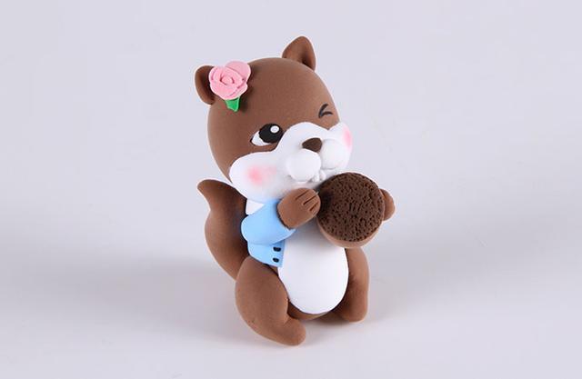 超轻粘土动物篇——可爱的小松鼠,想入门的朋友快收藏吧!