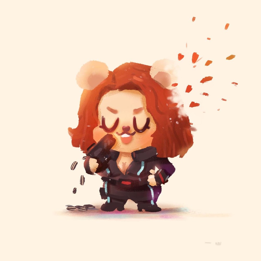 仓鼠版漫威英雄,钢铁侠变凶,寡姐变萌,看到灭霸想直接抱走!