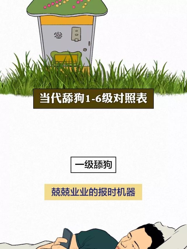 当代"舔狗"等级对照表,你是几级?