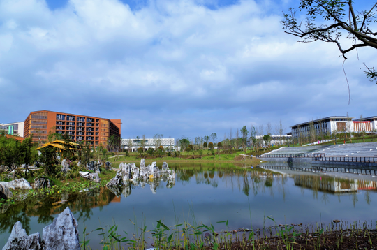 四川轻化工大学宜宾校区校园一角