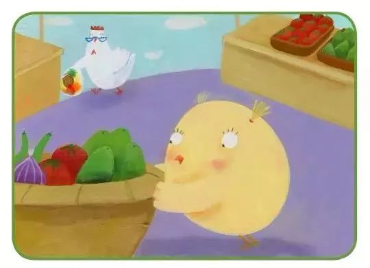 当母鸡奶奶看到篮子时,她说, "这些鳄梨酱足以